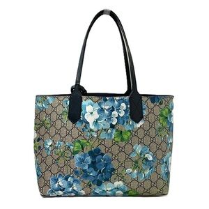 Gucci Blue Floral Tote Bag